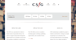Desktop Screenshot of csfg.org.au