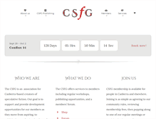 Tablet Screenshot of csfg.org.au